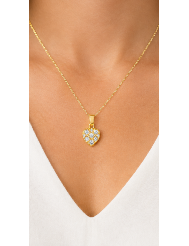 Pendentif Cœur Or Jaune + chaîne