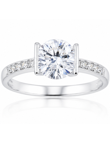 SOLITAIRE ALEXANDRA OR BLANC