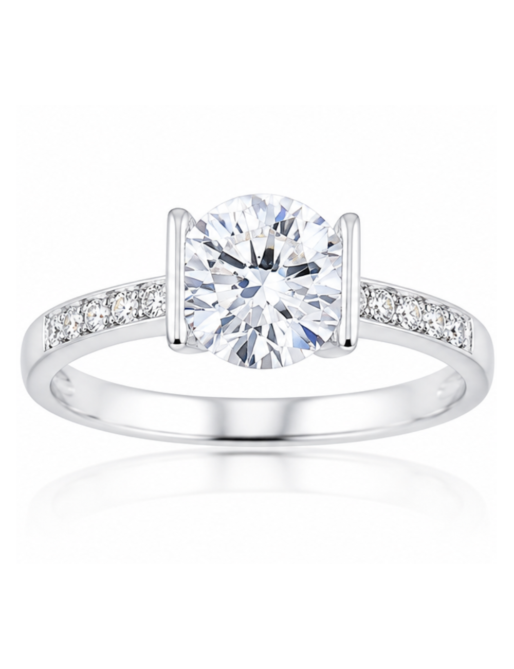 SOLITAIRE ALEXANDRA OR BLANC