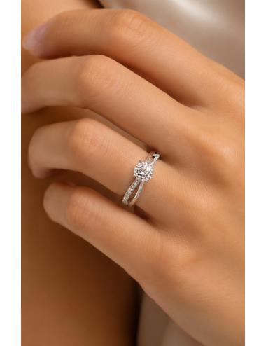 SOLITAIRE AMELIA OR BLANC
