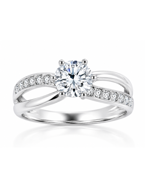 SOLITAIRE AMELIA OR BLANC