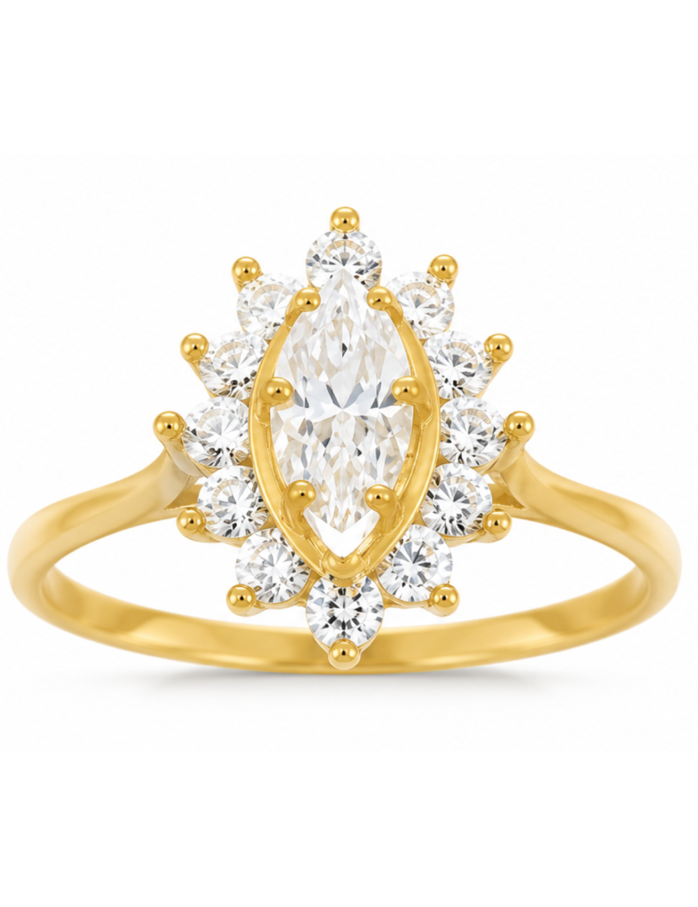 Solitaire CALIA Blanche 750/1000