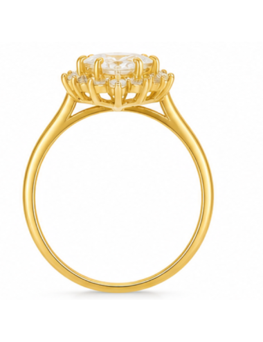 Solitaire CALIA Blanche 750/1000