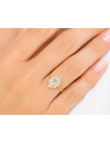 Solitaire CALIA Blanche 750/1000