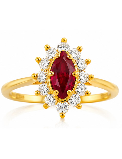 Solitaire CALIA Rouge 750/1000