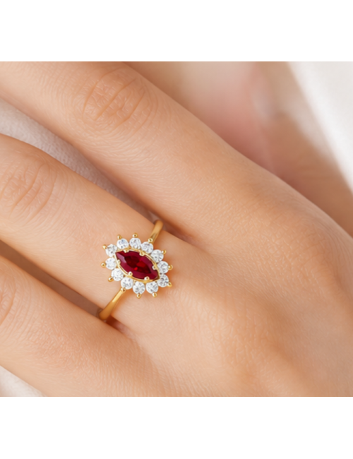 Solitaire CALIA Rouge 750/1000