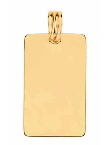 Pendentif Plaque à graver 750/1000