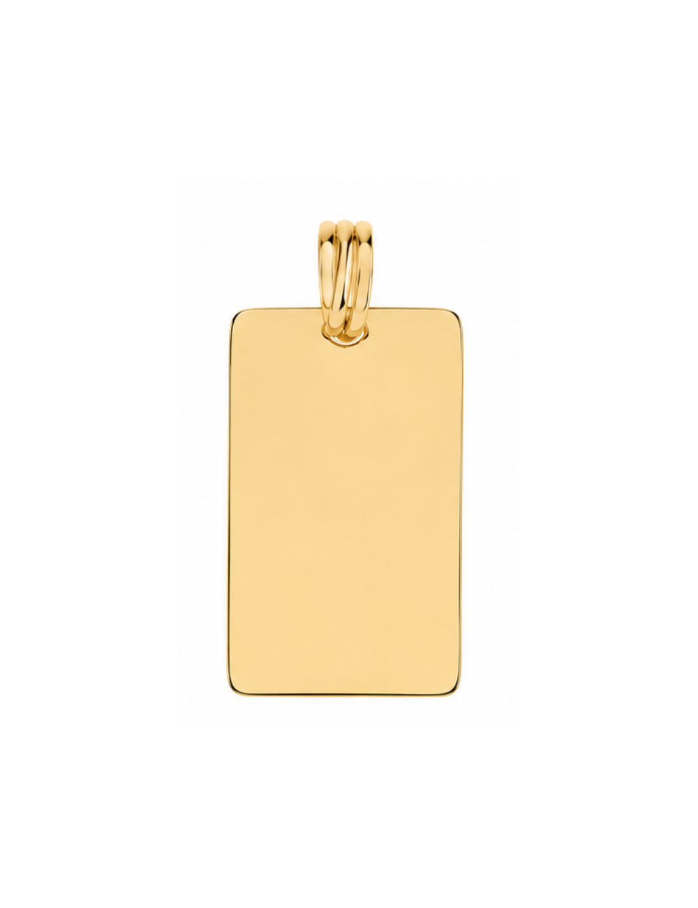 Pendentif Plaque à graver 750/1000