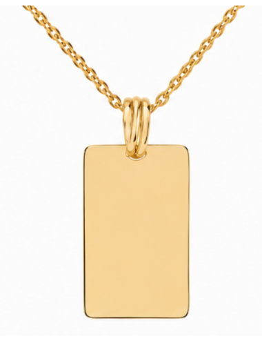 Pendentif Plaque à graver 750/1000