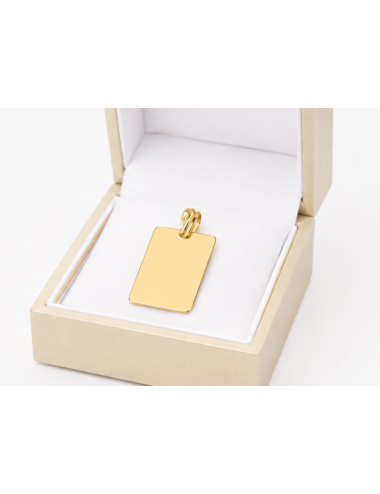 Pendentif Plaque à graver 750/1000