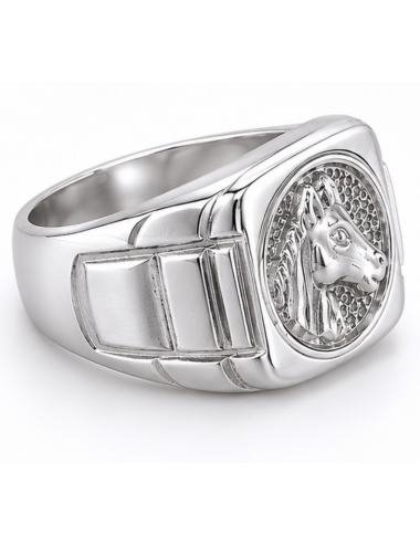 Chevalière Cheval Argent