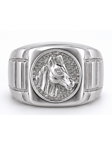 Chevalière Cheval Argent