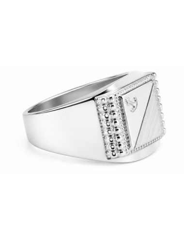 Chevalière ancre Argent