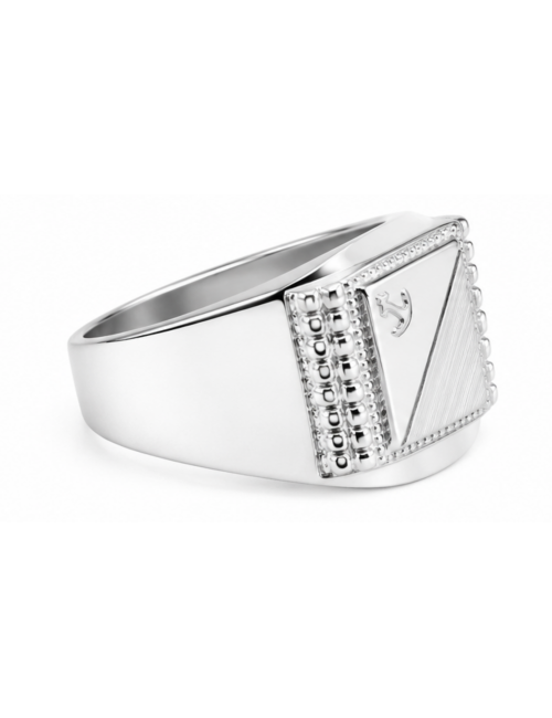 Chevalière ancre Argent