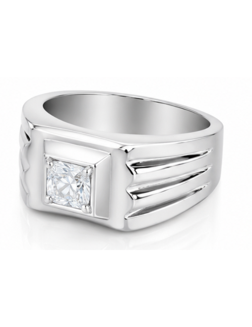 Chevalière Stone Argent