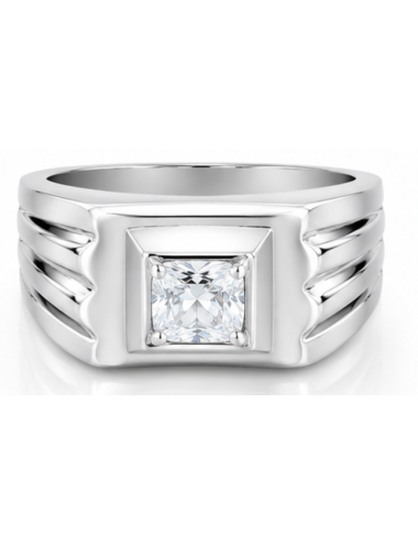 Chevalière Stone Argent