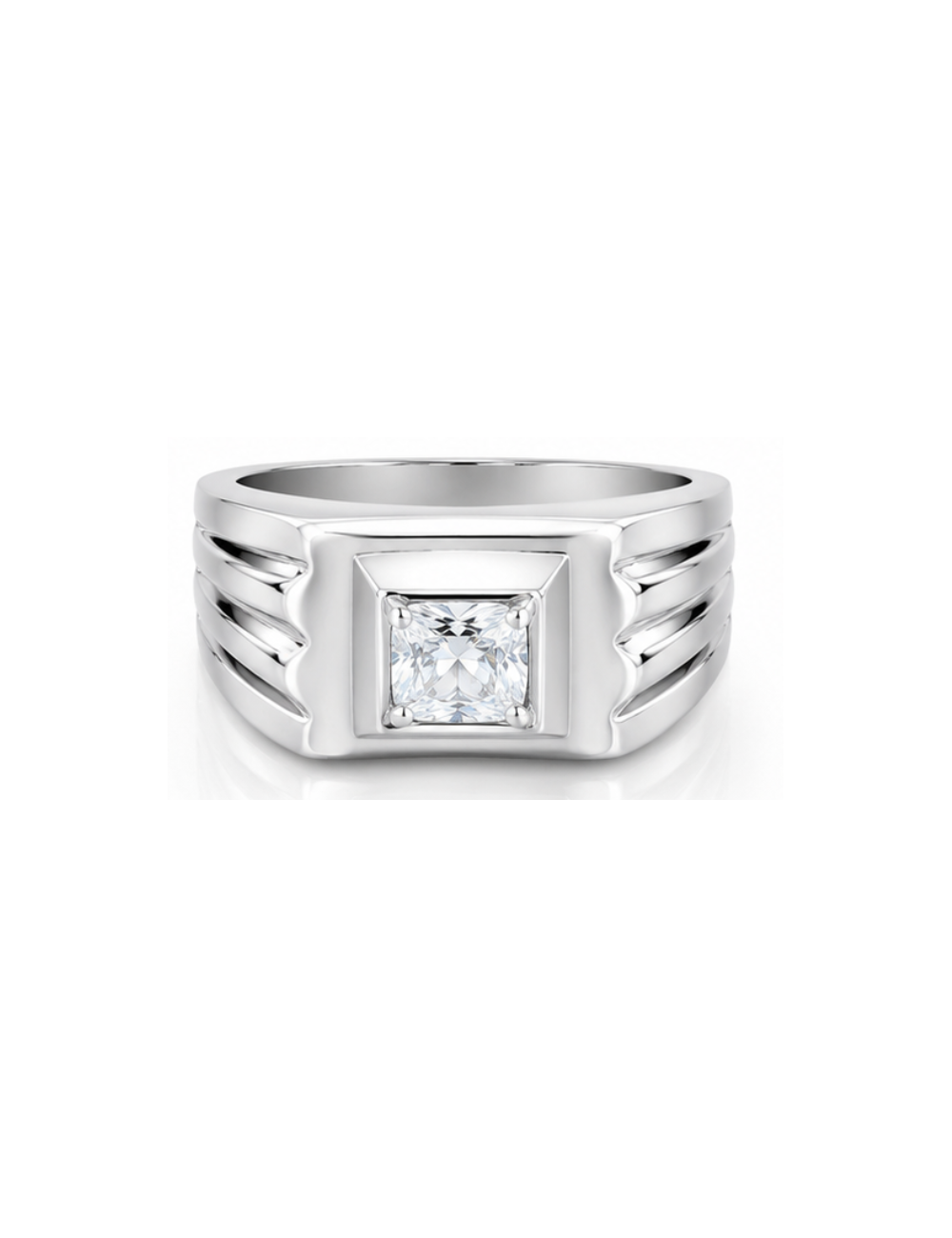 Chevalière Stone Argent