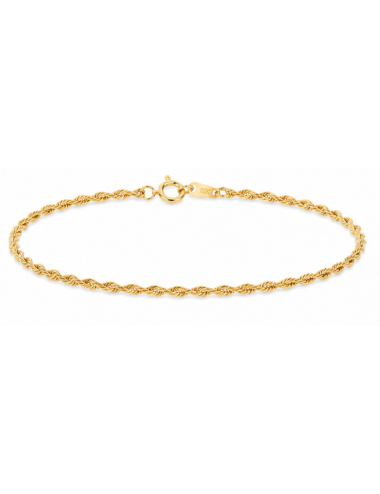 Bracelet Corde Or Jaune