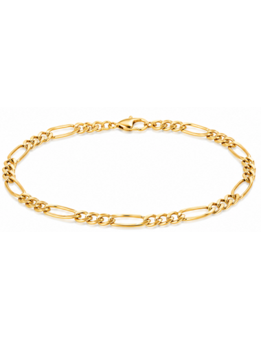 Bracelet Maille Alternée 1/3 Or