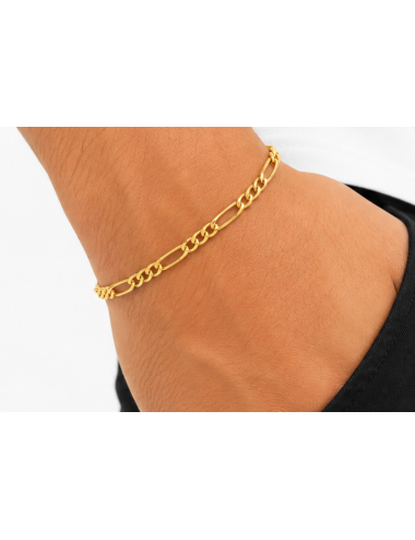 Bracelet Maille Alternée 1/3 Or