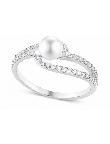 Bague Argent Perle