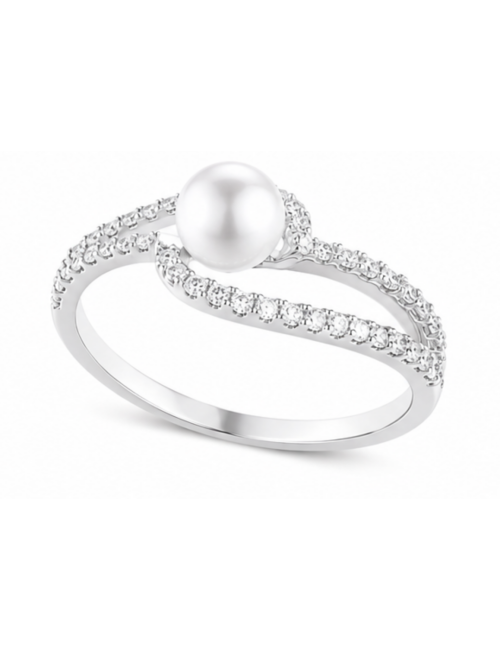 Bague Argent Perle