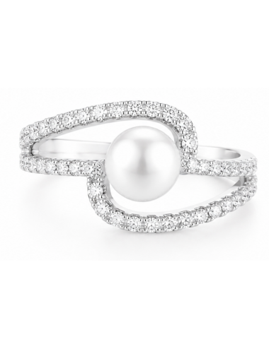 Bague Argent Perle