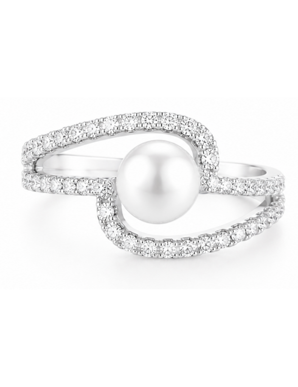 Bague Argent Perle