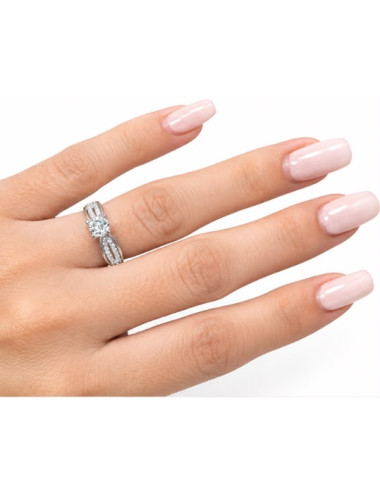 Bague Maria Or Blanc 750/1000