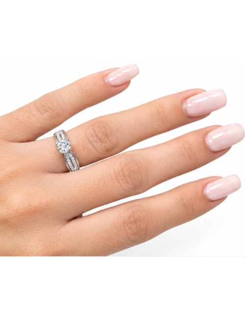 Bague Maria Or Blanc 750/1000