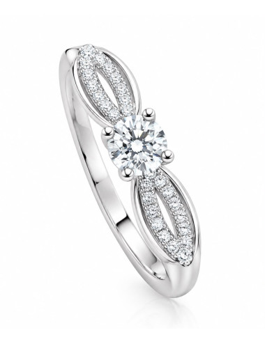 Bague Maria Or Blanc 750/1000