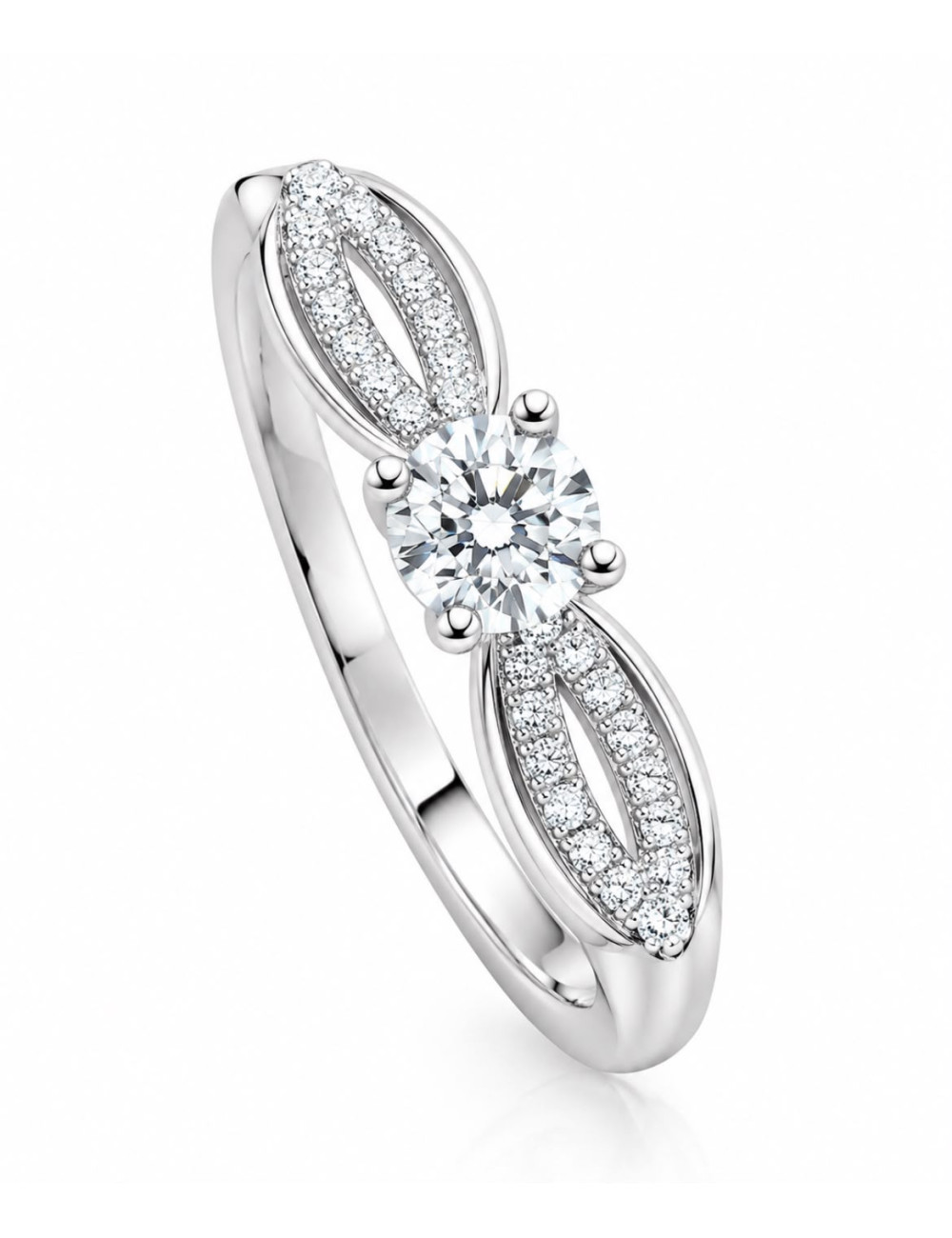 Bague Maria Or Blanc 750/1000