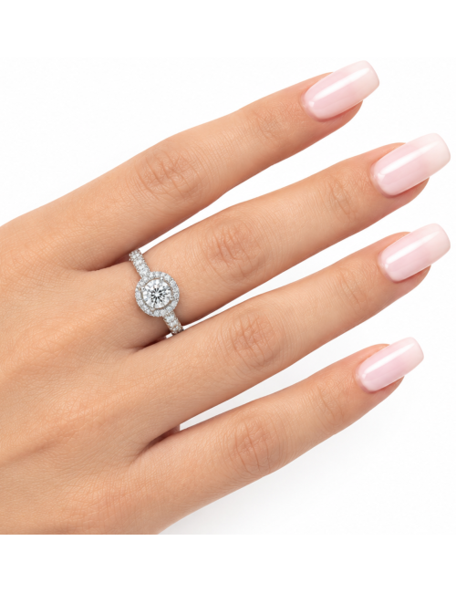 Bague Olivia Or Blanc