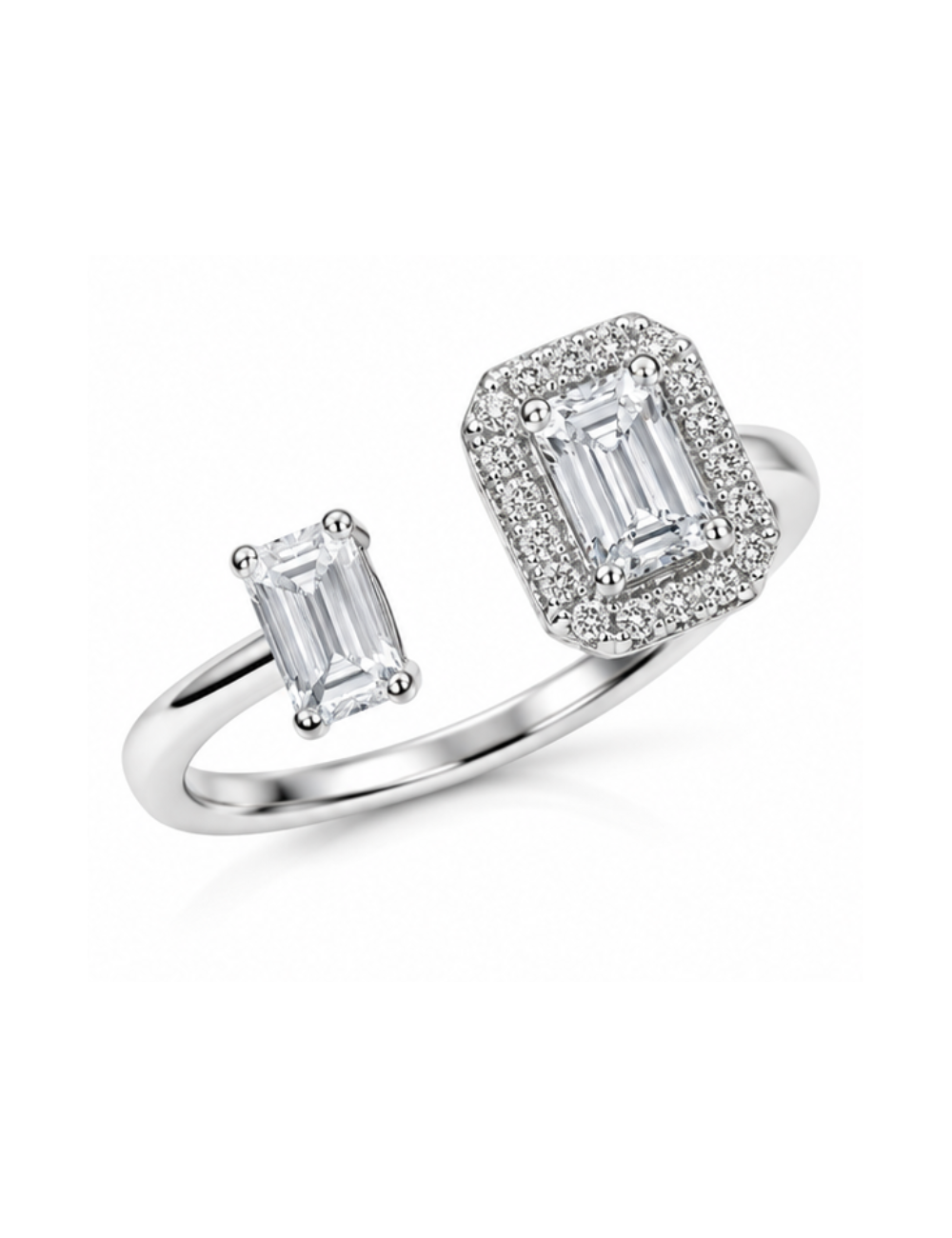 Bague Dolly Or Blanc
