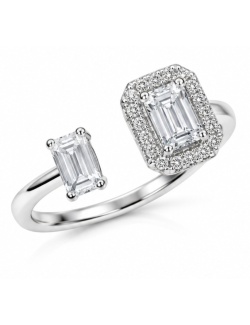 Bague Dolly Or Blanc