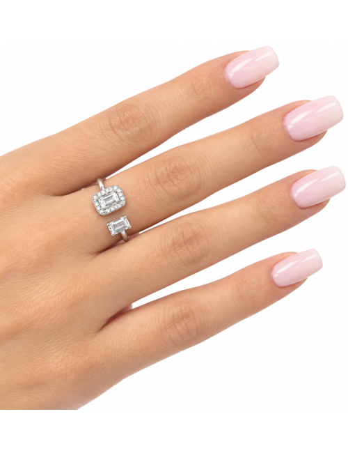 Bague Dolly Or Blanc