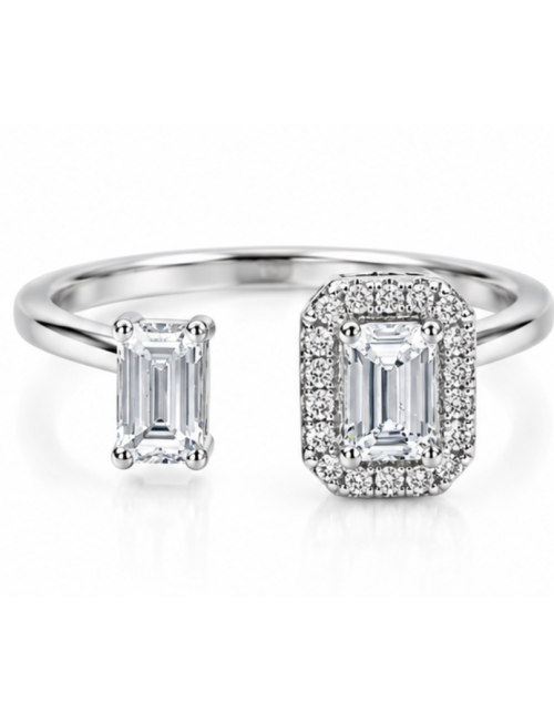 Bague Dolly Or Blanc