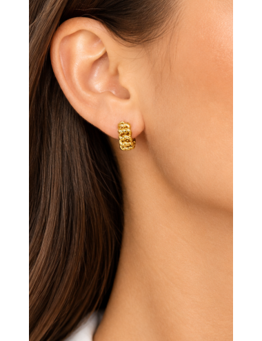 Boucles d'oreilles USA or jaune