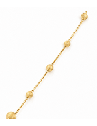 Bracelet Boules Or Jaune